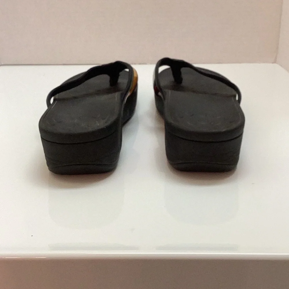 Vionic Tide II platform orthotic flip flop arch support sandals tropical beach 9
